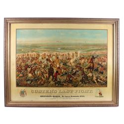 Original Anheuser-Busch Custer's Last Fight c.1896