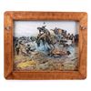 Image 1 : 1912 C.M. Russell Bronc to Breakfast Framed Print