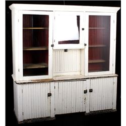 Mercantile Primitive Beadboard Hutch