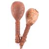 Image 1 : Early Plains Indian Buffalo Hide Rattle Set of Two