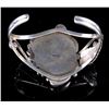 Image 7 : Signed Navajo Floral Sterling & Multistone Cuff