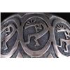 Image 3 : Navajo Sand-Cast Sterling Silver Kokopelli Cuff
