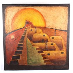 Pueblo Indian Village by Glen Johnson