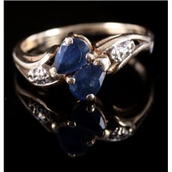 14 Karat Gold & Topaz Art Deco Ring