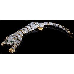 Articulating Leopard Costume Jewelry Bracelet