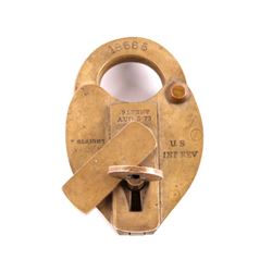 Slaight U.S. Internal Revenue Seal Padlock w/ Key