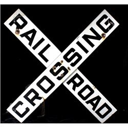 Metal Railroad Crossing Sign