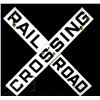 Image 1 : Metal Railroad Crossing Sign