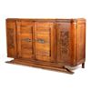 Image 2 : Antique Carved Oak Marble Top Sideboard Buffet