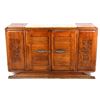 Image 5 : Antique Carved Oak Marble Top Sideboard Buffet