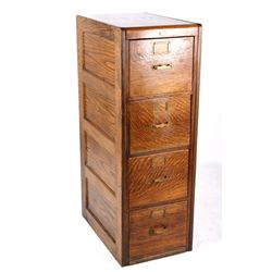 Library Bureau Sole Makers Oak Filing Cabinet
