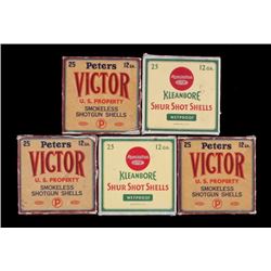 Peters Victor & Remington Kleanbore 12 GA Boxes