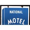 Image 3 : RARE Blue Book Approved Motel Porcelain Sign