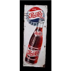 1950's Vintage Drink Pepsi-Cola Advertising Sign