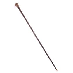 Antique Civil War Stacked Leather Plantation Cane