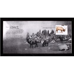 Porcelain Enamel Yellowstone Elk Infograph