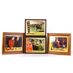 Framed 1950's Western Movie Lobby Card Collection