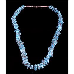 Navajo Morenci Turquoise Nugget Necklace