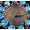 Image 3 : Signed Navajo Turquoise & Engraved Sterling Watch