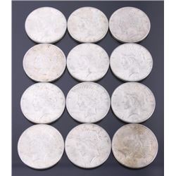 1922 Silver Liberty Peace Dollar Collection x12