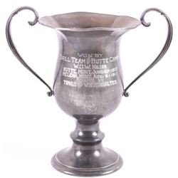 Drill Team of Butte Camp Silver Plate Trophy c1911