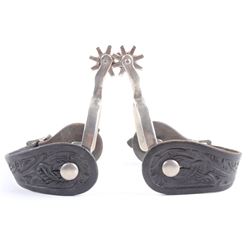 Set of North and Judd Anchor Marked Spurs