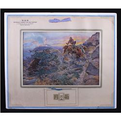 C.M. Russell Butte, MT Advertising Calendar c.1946