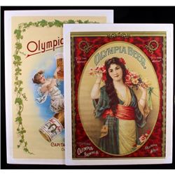 Vintage Olympia Beer Advertising Posters c. 1970's