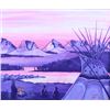 Image 2 : Original Gordon Arute Oil on Canvas Teepee Scene