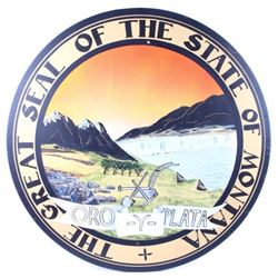 Hand Painted Great Seal of the State of Montana