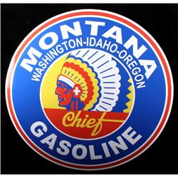 Montana Chief Gasoline Advertising Sign