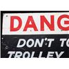 Image 3 : Hand Painted Danger High Voltage Sign c. 1892