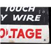 Image 5 : Hand Painted Danger High Voltage Sign c. 1892