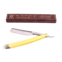 Vintage G.H. Weyer Platinum Carbon Steel Razor