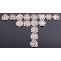 1883-1901 US Morgan Silver Dollars x15 Coins