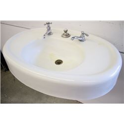 Antique Wrought Iron & Porcelain Sink