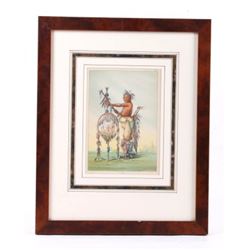 George Catlin Illustration Little Stabbing Chief