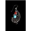 Image 3 : Signed Navajo Sterling Silver & Multistone Earring