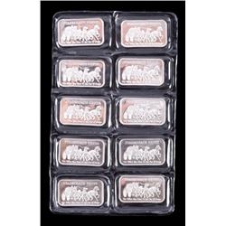 10 Ounces of Fine .999 Silver Bars