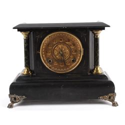 Ornate Mantle Clock with Claw Feet
