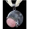 Image 2 : Signed David Zachary Rose Quartz Necklace