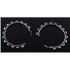 Image 7 : Navajo Mother of Pearl and Turquoise Hoop Earrings