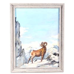 Original Rocky Mountain West Oil Painting