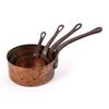 Image 2 : Antique American Graduated Copper Cooking Pots