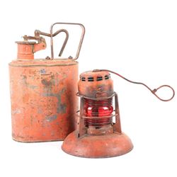 Justrite 1Gal Gas Can & Traffic Gard Light
