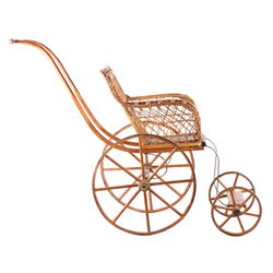 Early 1900s Wicker Stick & Ball Baby Doll Carriage