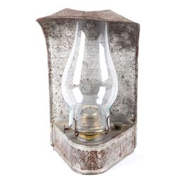 Union Pacific Railroad Kerosene Oil Wall Lamp