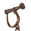 Image 6 : Antique Iron Handcuffs with Key