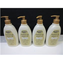 4 New Moroccan Argan Oil Lotion / 12floz pump bottles