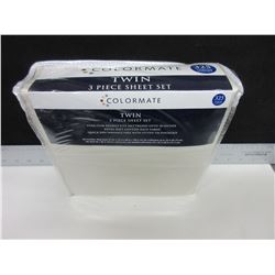 New Twin 3 piece Sheet set / Extra soft Cotton rich fabric / wrinkle free